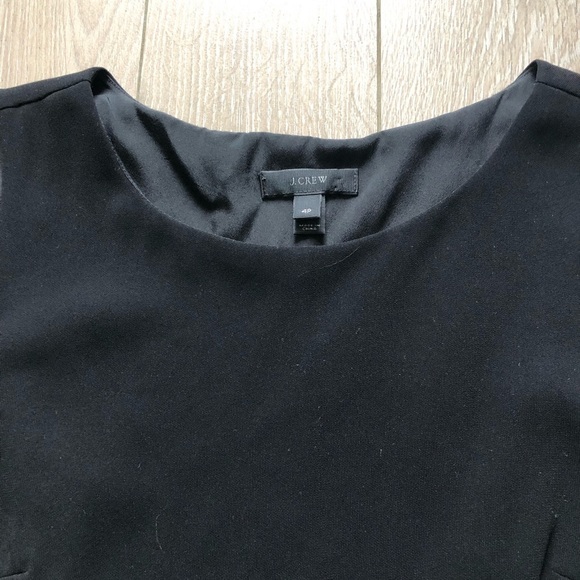 J. Crew Camille Mini Sleeveless Dress in Black Size 4P - Picture 6 of 11